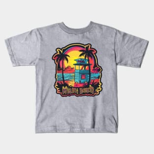 Miami Beach Florida Kids T-Shirt